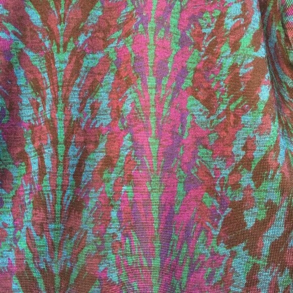 Clara Sun Woo Medium Abstract Print Shawl Collar Cardigan Sweater Lightweight - Picture 5 of 9